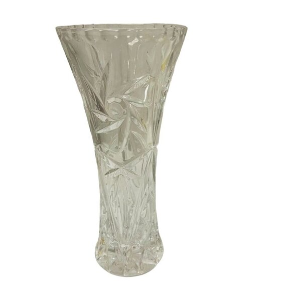 Vintage Lenox vase Pressed Glass Bud Vase Pinwheel Design 6" - Picture 7 of 7